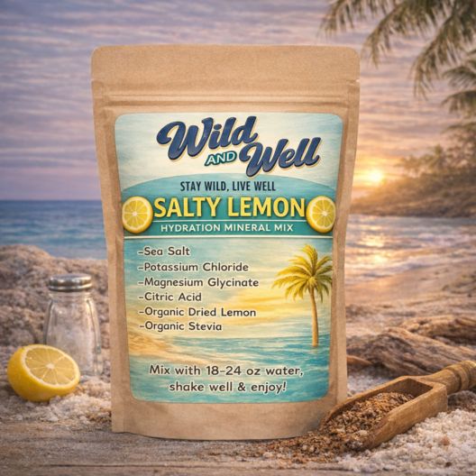 Wild & Well Mineral Salt mix - Salty Lemon
